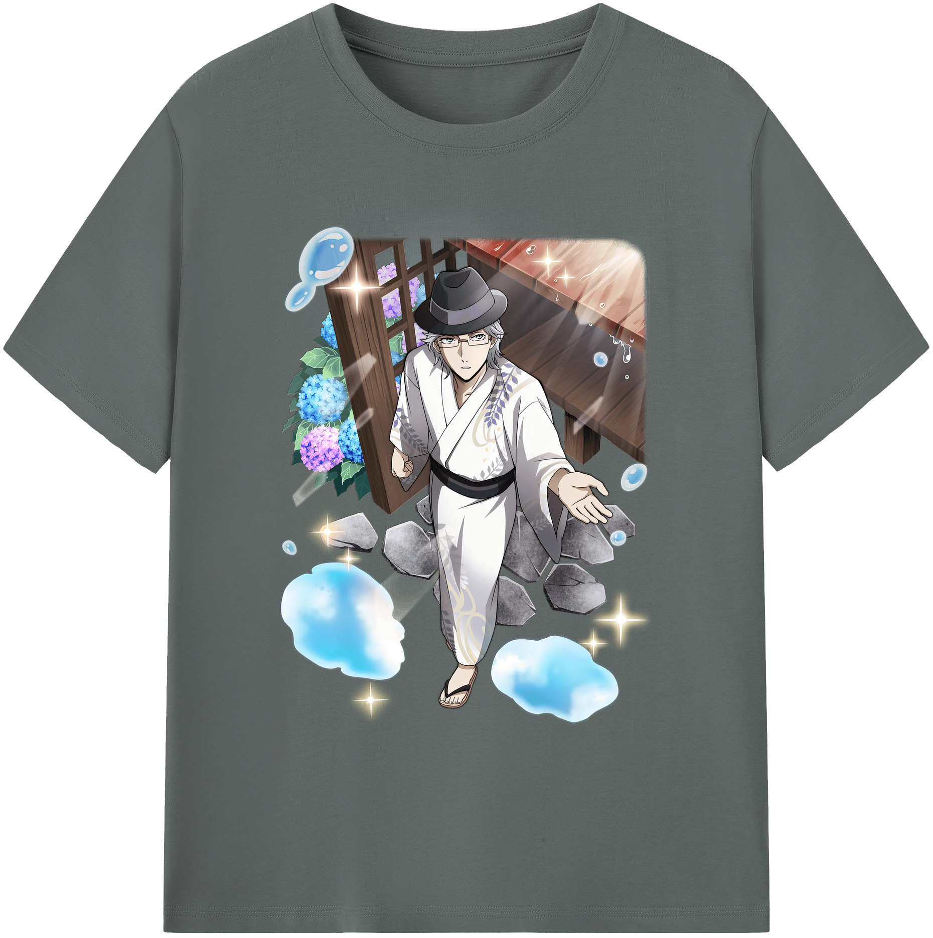 （画像用） 文豪ストレイドッグス Bungo Stray Dogs 綿100％ メンズ半袖Tシャツ｜肌触りやわらか＆通気性